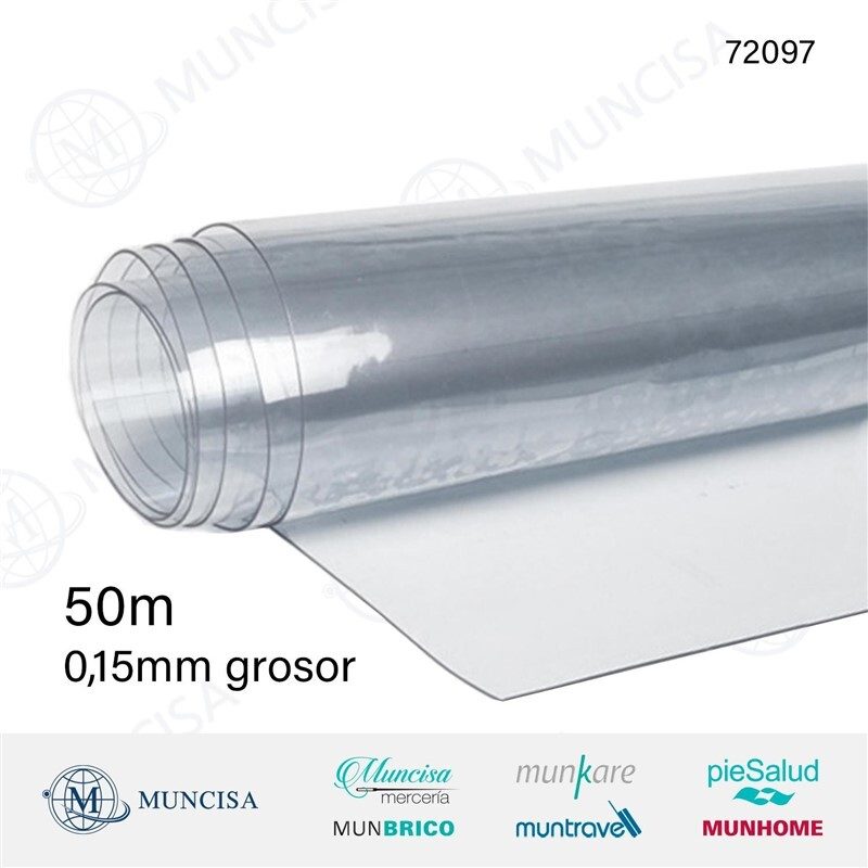 [129299] MANTEL PVC TRANSPARENTE 140 CM 50 MTS