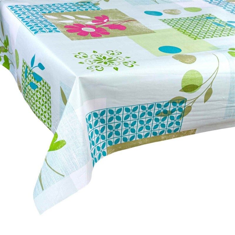 [150045] MANTEL HULE FLOR ROSA 140 CM 20 MTS