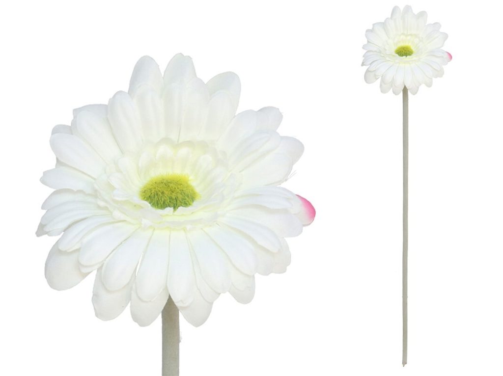 [141197] VARA GERBERA MICRO BLANCO 52 CM