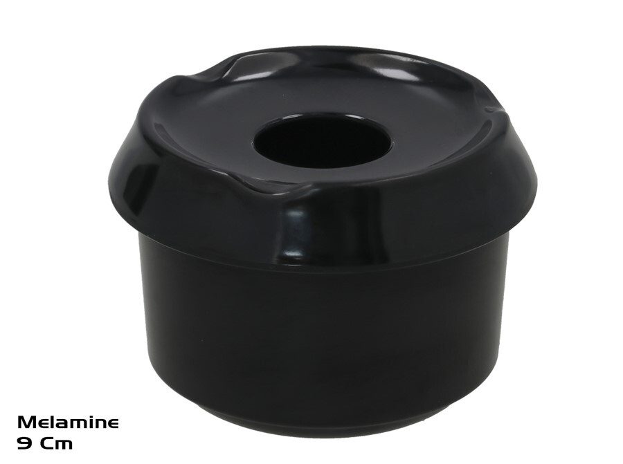 [143034] CENICERO AGUA KIRK NEGRO 9 CM