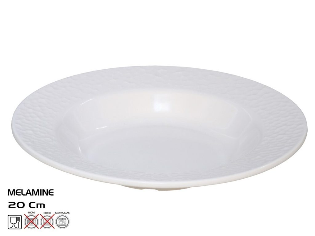 [146316] PLATO HONDO DIAMOND MELAMINA 20 CM
