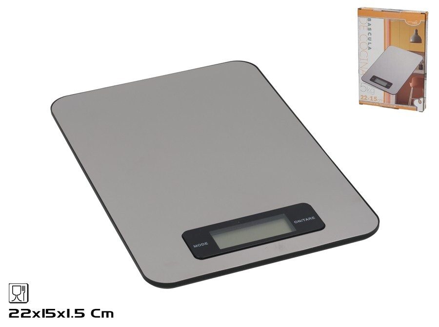 [149988] BASCULA DIGITAL COCINA 22 X 15 X 1.5 CM 5 KG