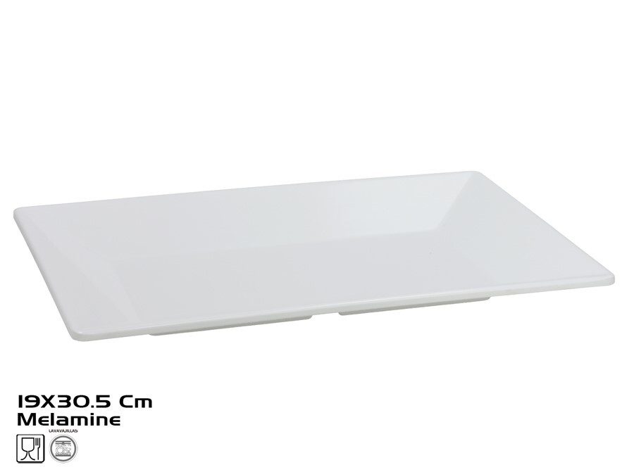 [149994] BANDEJA PRESENTACION MING BLANCO 30.5 X 19 CM