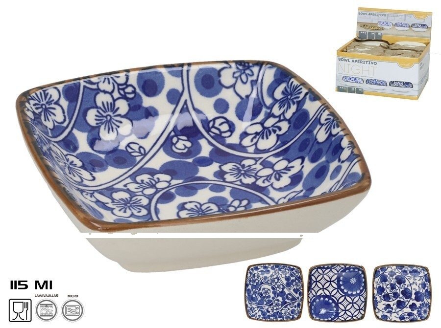 [149999] BOWL APERITIVO NIGHT CUADRADO SURTIDOS 115 ML