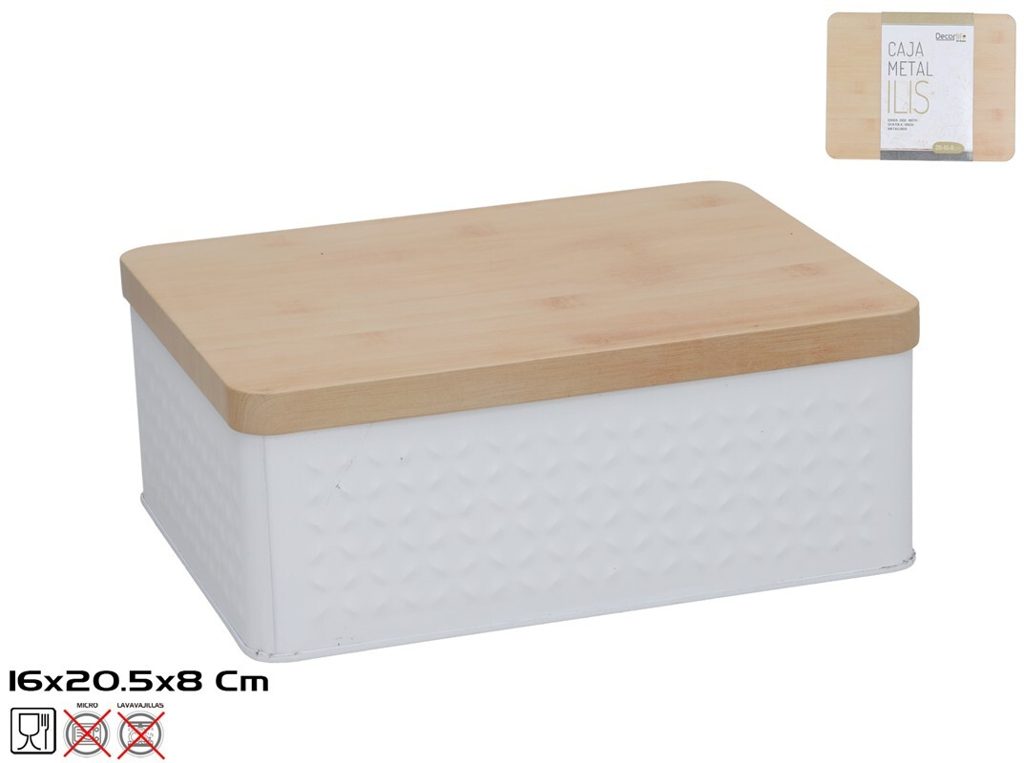 [150003] CAJA METAL RECTANGULAR ILIS 20 X 16 X 8 CM