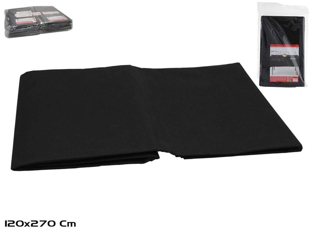 [150014] MANTEL HULE FRESNA NEGRO 120 X 270 CM