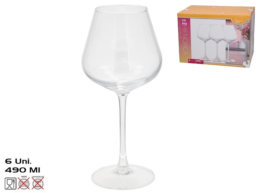 [150029] COPA CRISTAL MENORCA 490 ML 6 UDS