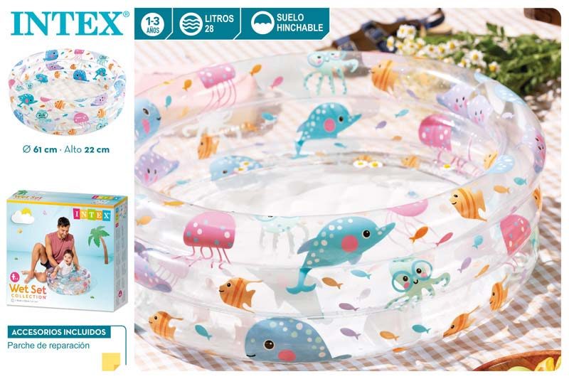 [101678] Piscina Bebe 3 Aros Intex 61 x 22 CM