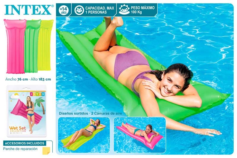[43301] Colchoneta Hinchable Neon 183 x 76 CM "Intex"