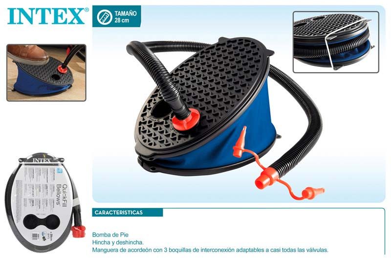 [77562] Bomba Pie 28 CM con Boquilla "Intex"