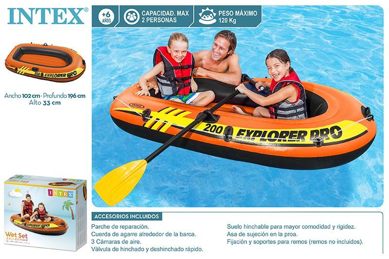 [89519] Barca Explorer "Intex" 196X102X33 CM
