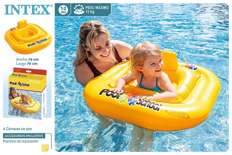 [95446] Flotador Bebe Step 1/2 Años Intex 79 x 79 CM