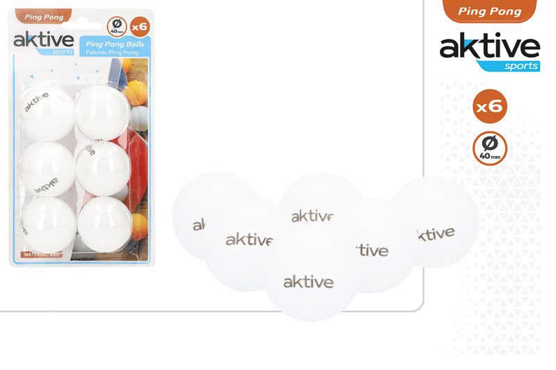 [97550] Pelotas Ping Pong 40 MM 6 UDS