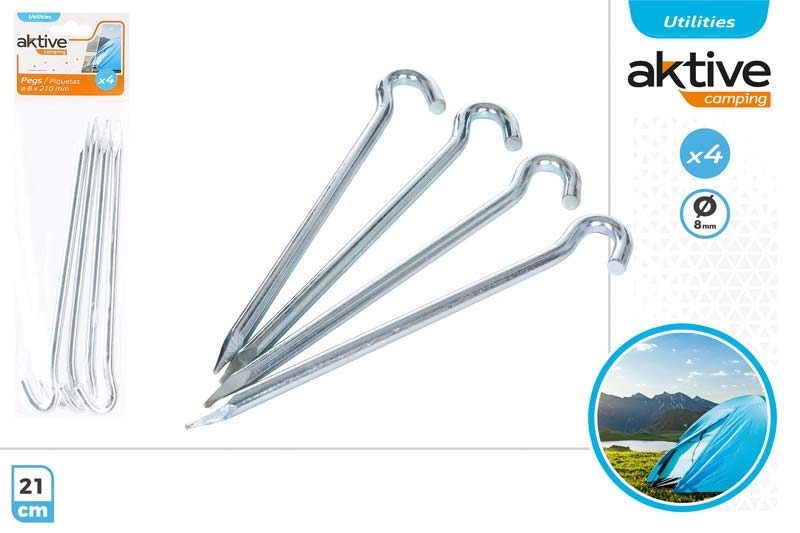 [99305] Piqueta Camping Ø8X210 MM 4 UDS