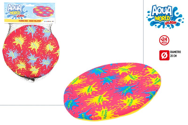 [129249] Disco Volador Tela Splash 20 CM