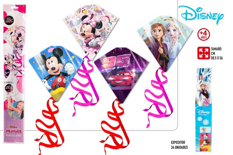[135008] Cometa Plastico Diamante Disney Surtida