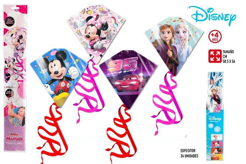 [135008] Cometa Plastico Diamante Disney Surtida
