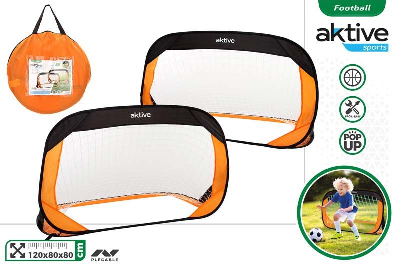 [140099] Set Dos Porterias Entrenamiento Pop-UP120 x 80 CM
