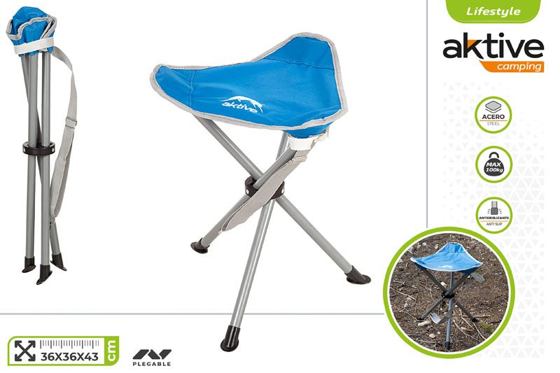 [149671] Taburete Camping Plegable 36 x 36 x 43 CM