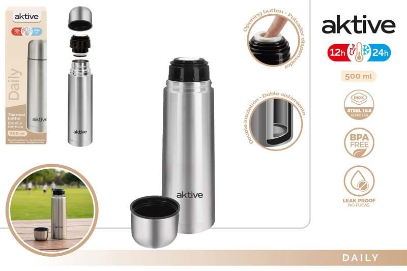 [150068] Botella Termica Acero INOX 500 ML