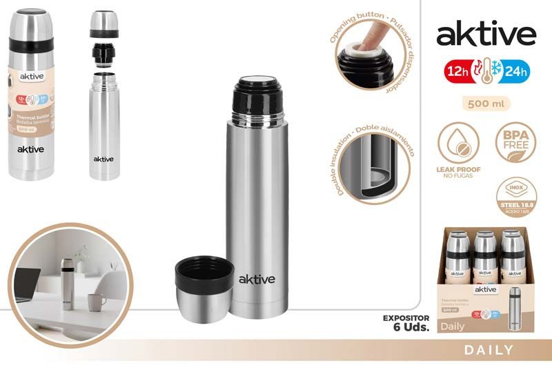[150074] Botella Termica Acero INOX 500 ML