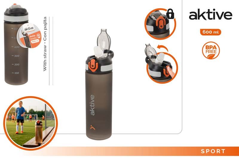 [150088] Botella Deporte Aktive 600 ML