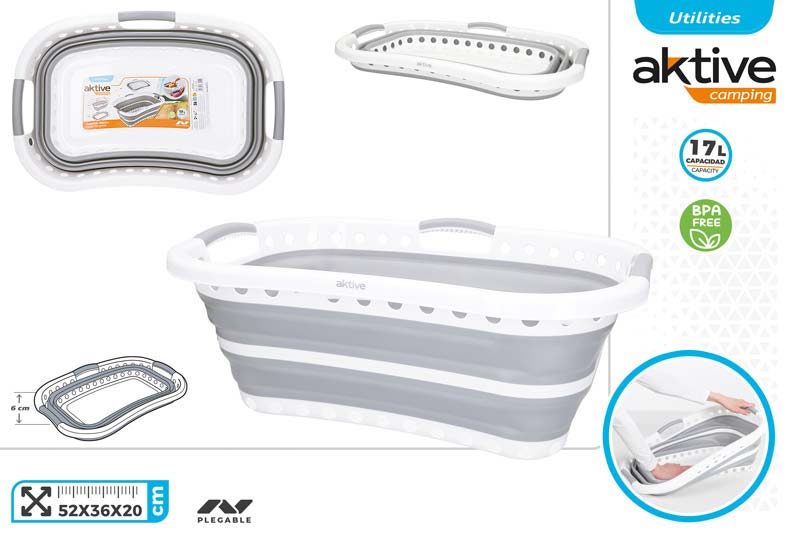 [150092] Cesta Ropa Plegable 52 x 36 CM 17 LTS