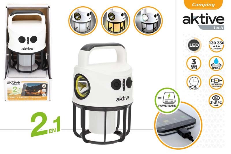 [150095] Farol Camping Multifuncion Recargable 2 Funciones