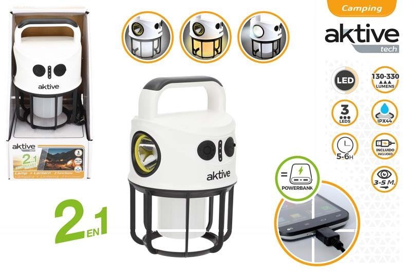 [150095] Farol Camping Multifuncion Recargable 2 Funciones