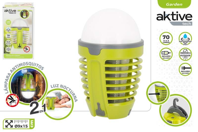 [150098] Lampara LED Antimosquitos 2 en 1