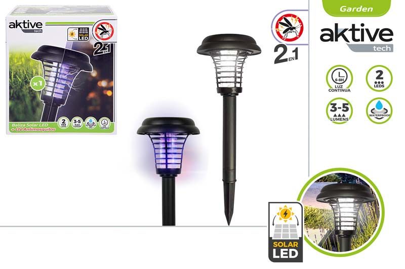 [150099] Baliza Solar LED Antimosquitos 2 en 1