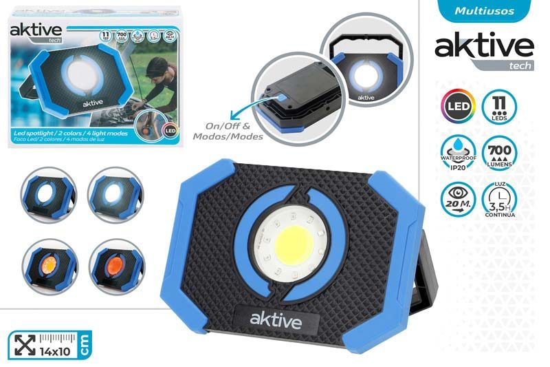 [150102] Foco LED Multiusos Portatil 2 Colores/4 Modos Luz