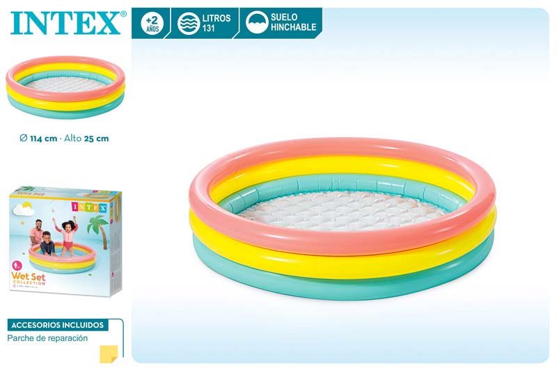 [150135] Piscina Hinchable 3 Aros Intex 114 x 25 CM