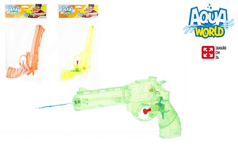 [150171] Pistola Agua Revolver Translucida