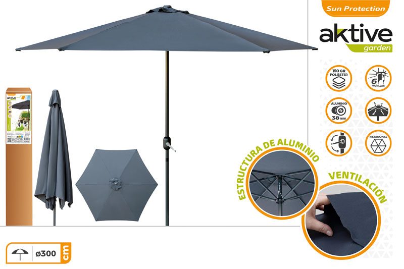 [150191] Parasol con Chimenea 3 MTS