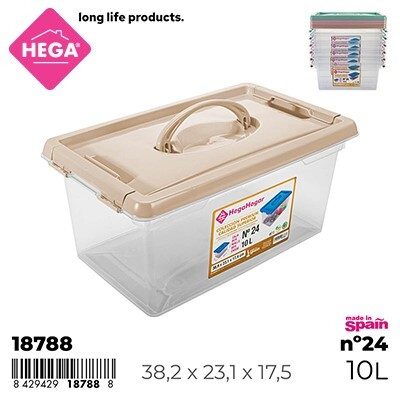 [137172] CAJA Nº24 NEW BOX CON CIERRES Y ASA 10 LTS