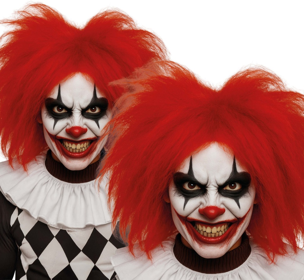 [133787] Peluca Payaso Roja Afro