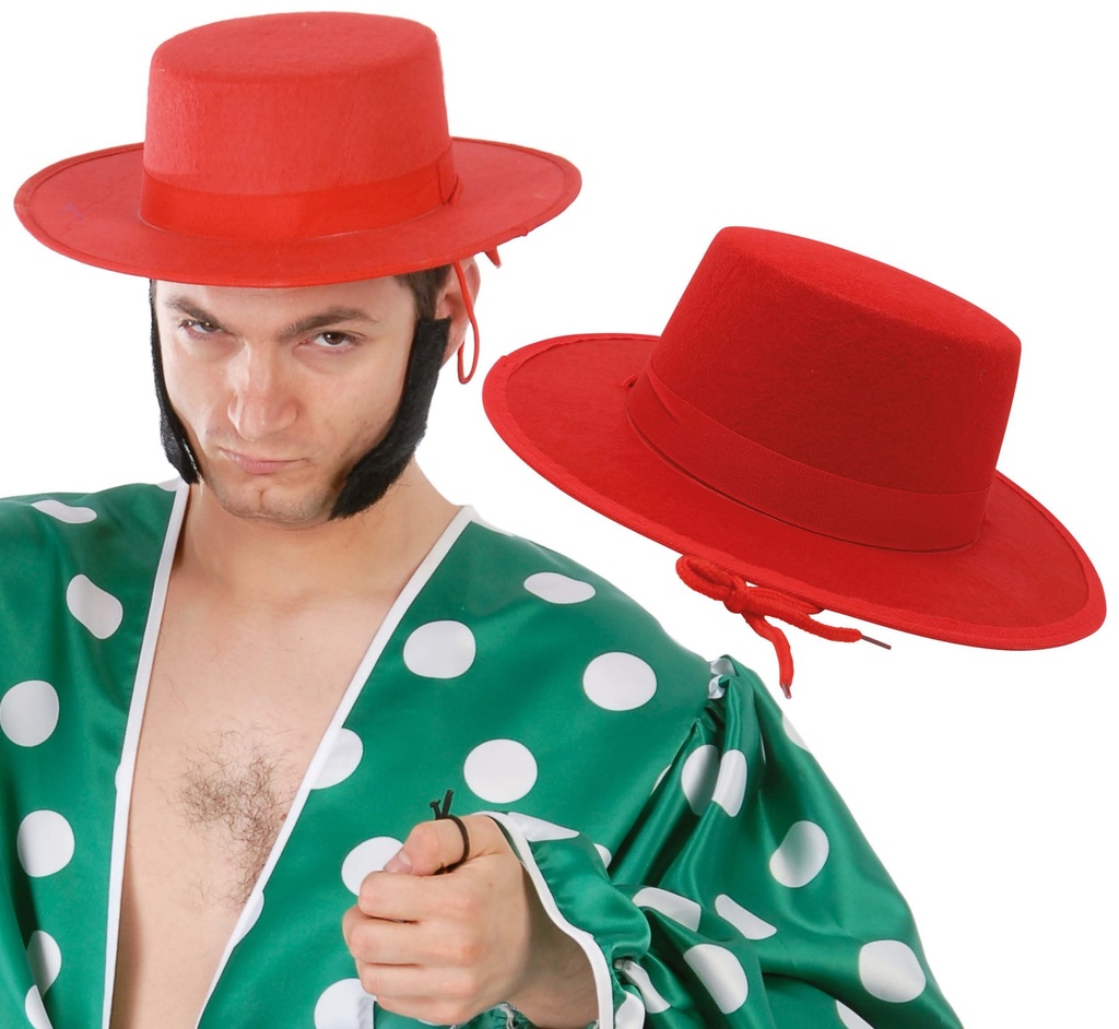 [140770] Gorro Cordobes Fieltro Rojo