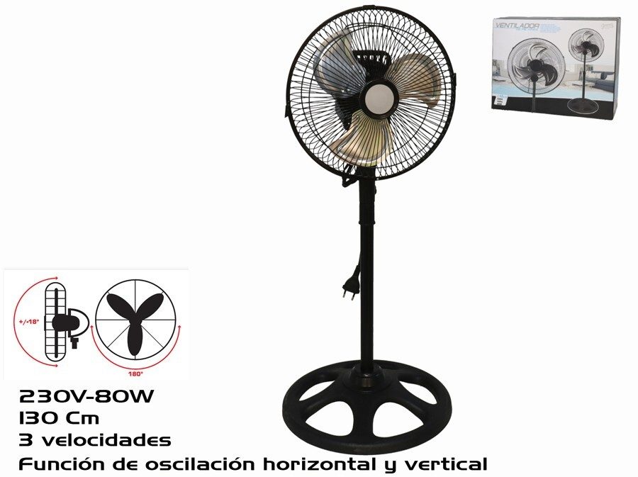 [134609] VENTILADOR PIE HAWAI 80 W 150 CM