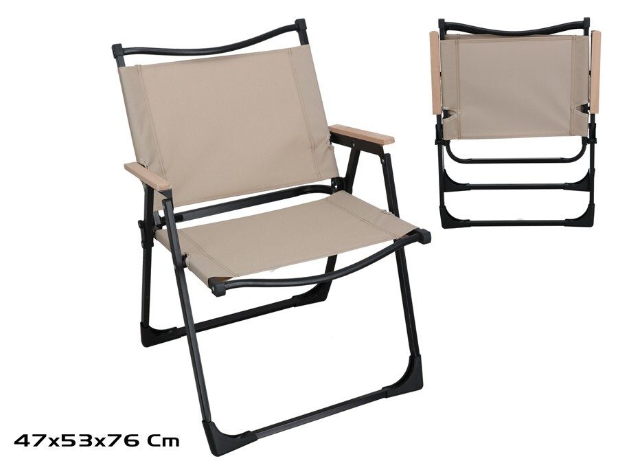 [149348] SILLA PLEGABLE TOMMY MARRON 47 X 53 X 76 CM