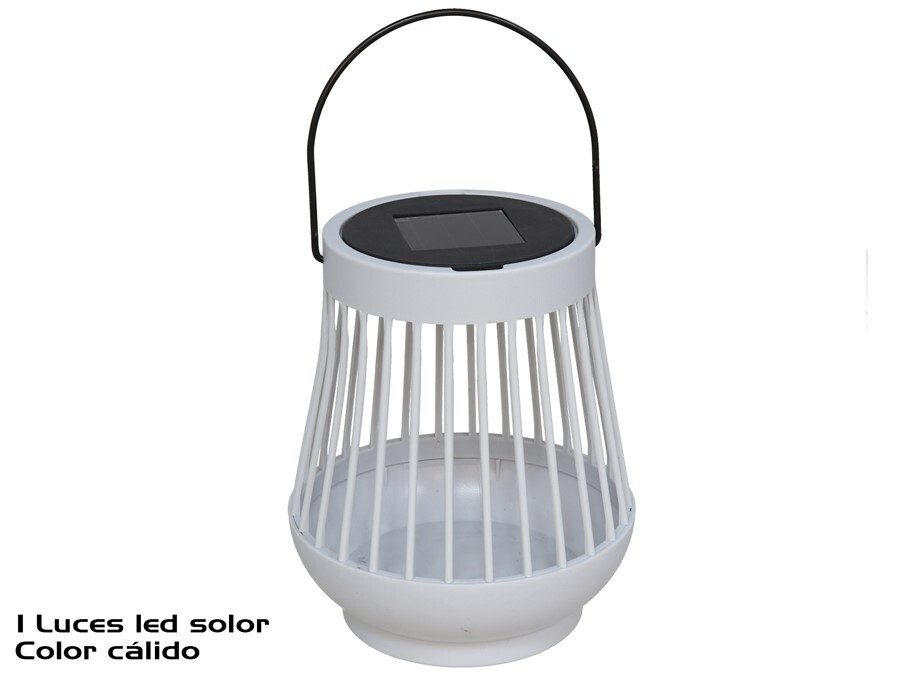 [149378] FAROL SOLAR BLANCO 15 X 12.5 CM