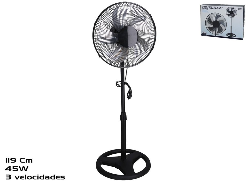 [149384] VENTILADOR DE PIE 3 VELOCIDADES 40 CM 45W