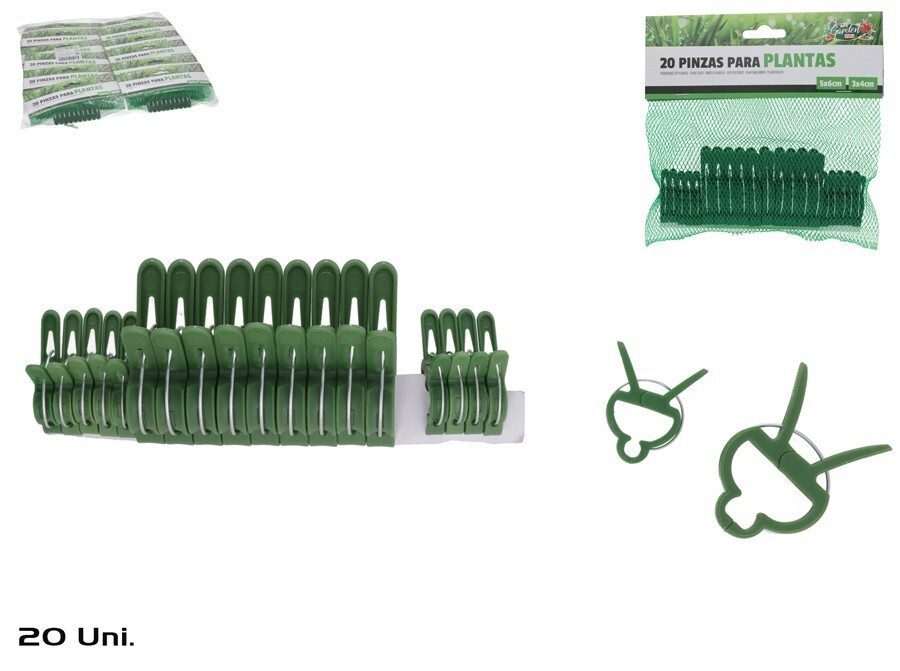 [149394] PINZAS PARA PLANTAS SURTIDAS 20 UDS