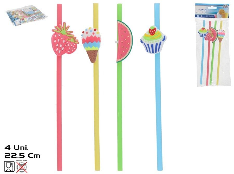 [149406] CAÑITAS COOL 22 CM 4 UDS