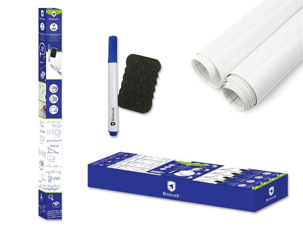 [115623] PIZARRA BLANCA ADHESIVA C/ROTULADOR Y BORRADOR