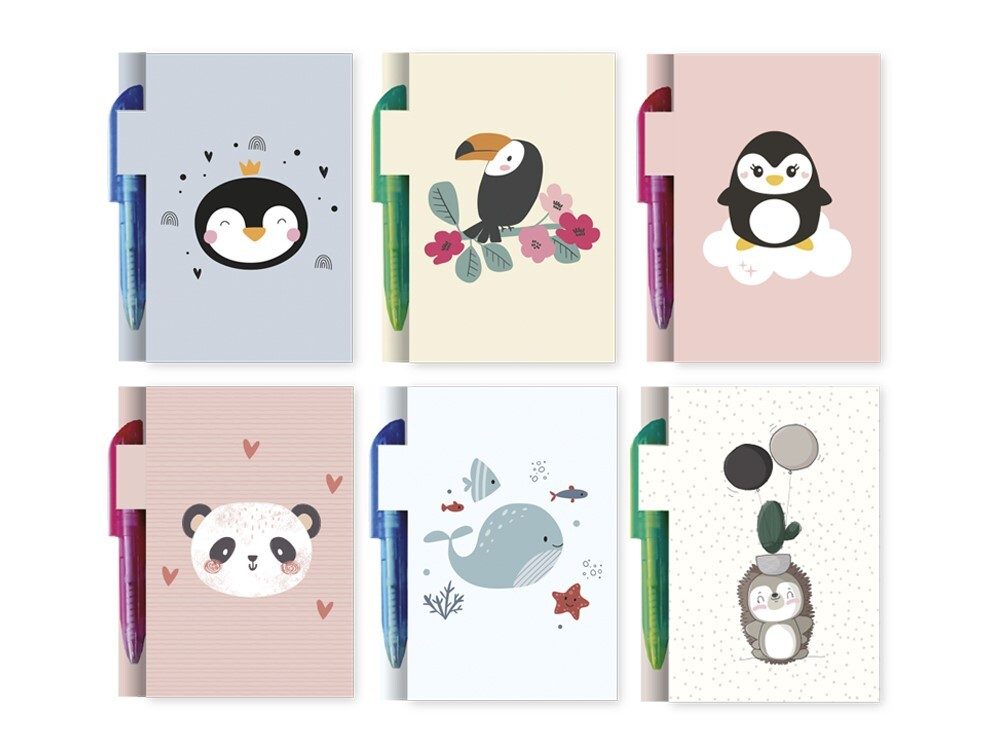 [143769] MINI LIBRETA CUTE ANIMALS CON BOLIGRAFO