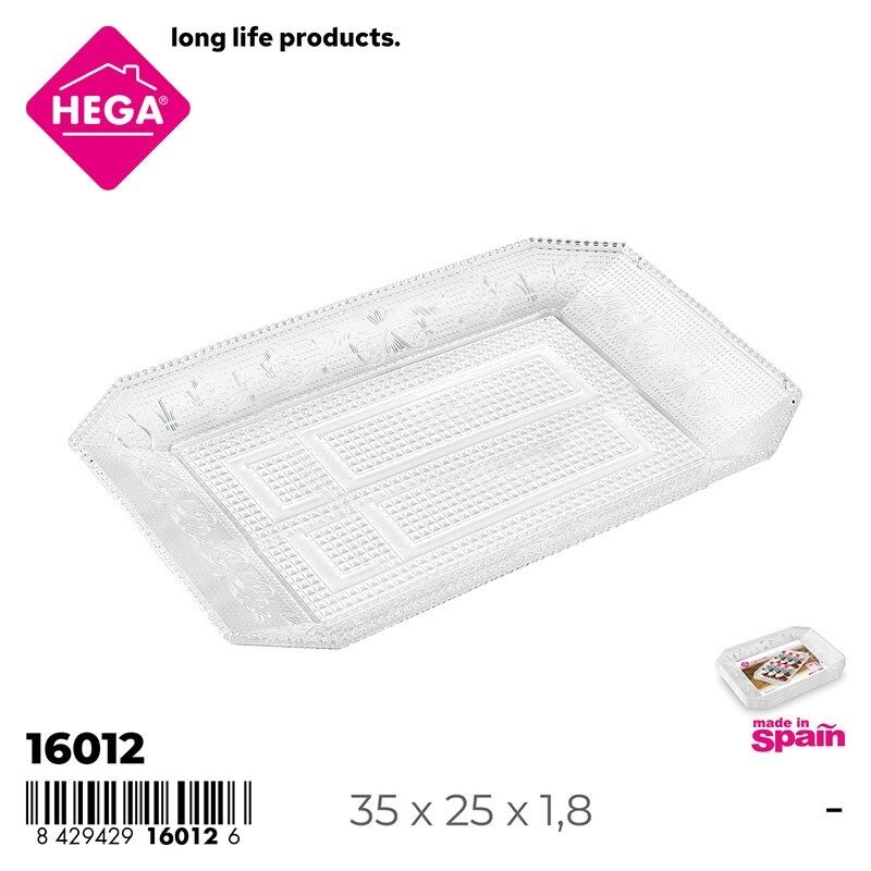 [44760] BANDEJA DE LUXE RECTANGULAR 35 X 25 CM