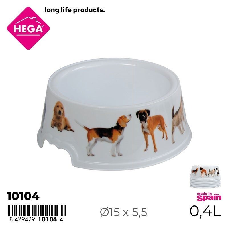 [42714] COMEDERO COCKER REDONDO IML MASCOTAS 0.4 LTS