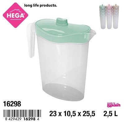 [127191] JARRA BRISTOL OVALADA CON TAPA 2.5 LTS