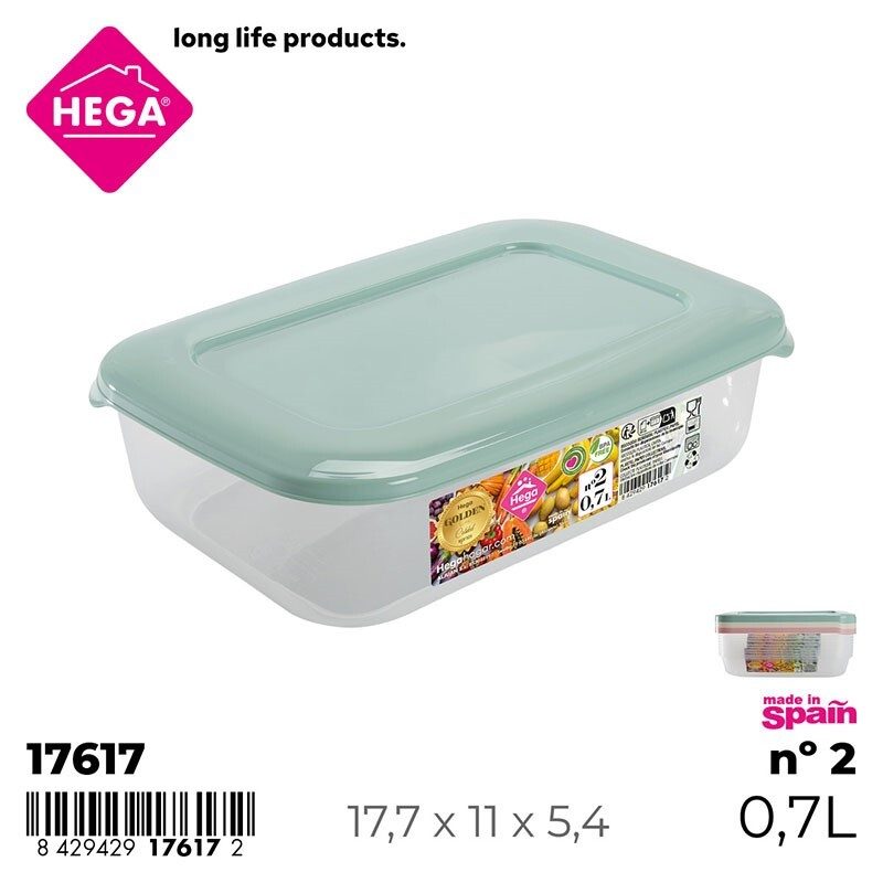 [131458] FIAMBRERA GOLDEN LINE RECTANGULAR Nº2 0.70 LTS